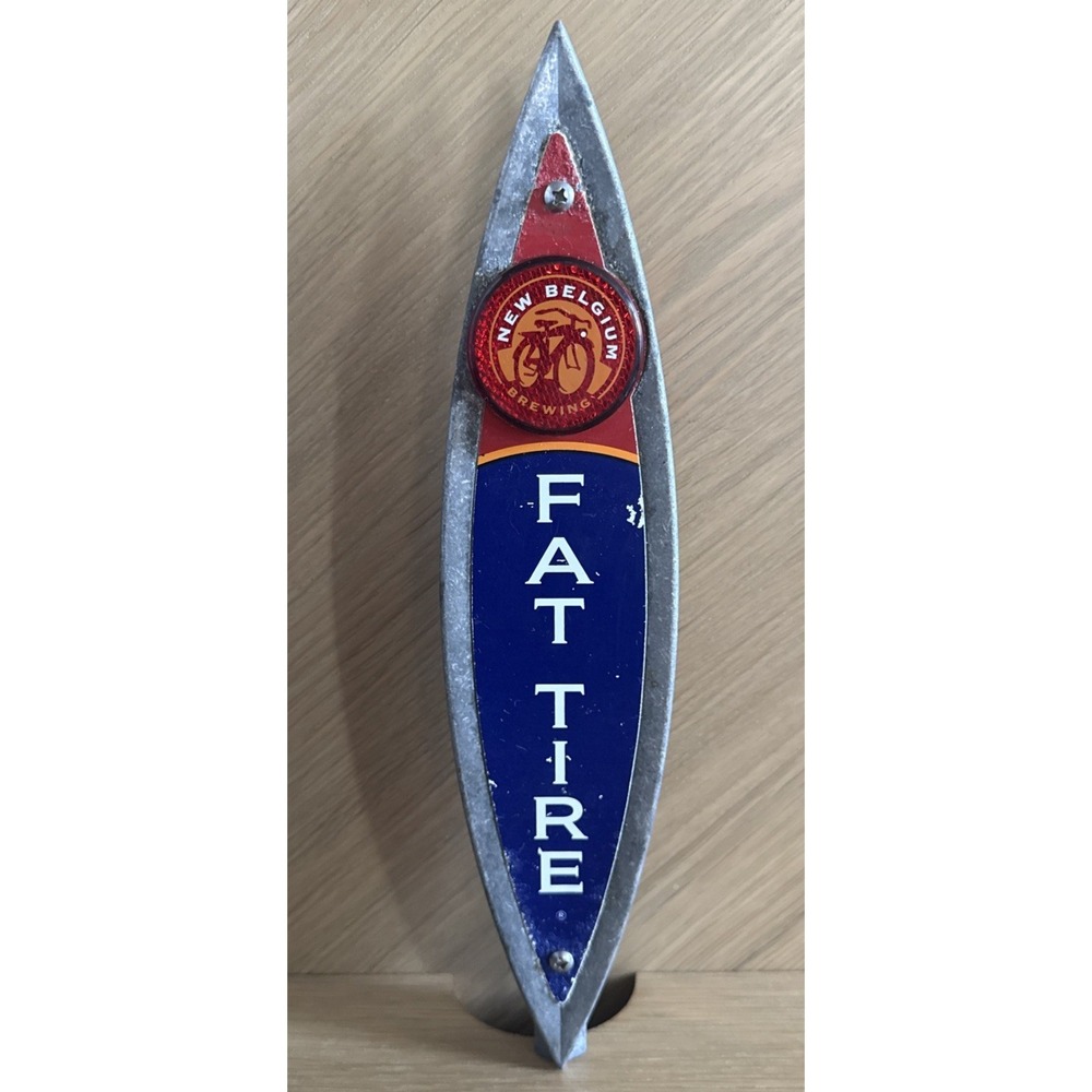 New Belgium Brewing Co. Fat Tire Ale Beer Tap Hand Tap Handle Bar LARGE 11" Tall